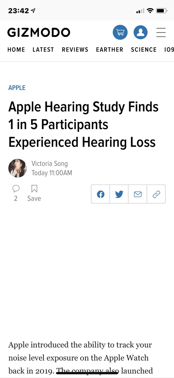 1 op de 5 deelnemers heeft gehoorproblemen