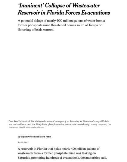 Reservoir met gif in Florida